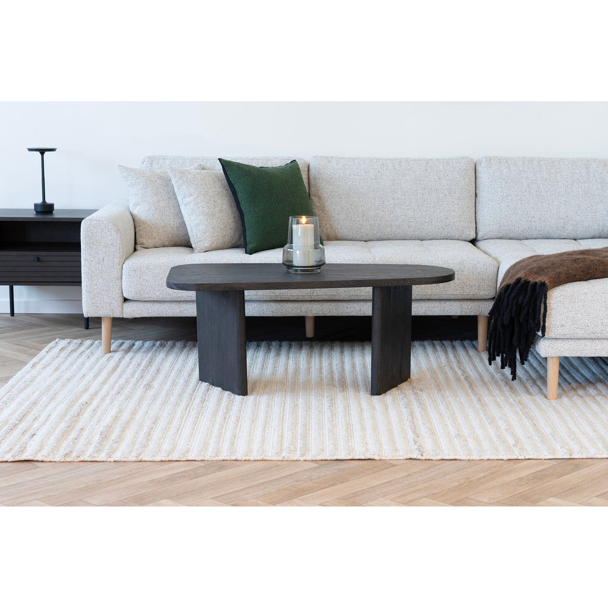 Elmo Couchtisch – Dunkelbraun, 50 × 100 × 41 cm – Ansicht 8