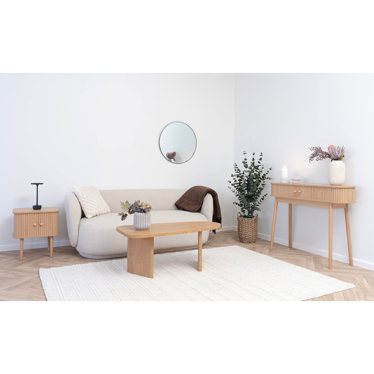 Elmo Couchtisch – Natur, 50 × 100 × 41 cm – Ansicht 9