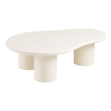 Gabriel Couchtisch – Zementoptik Cremeweiß, 80 × 120 × 35 cm von Luiva Living