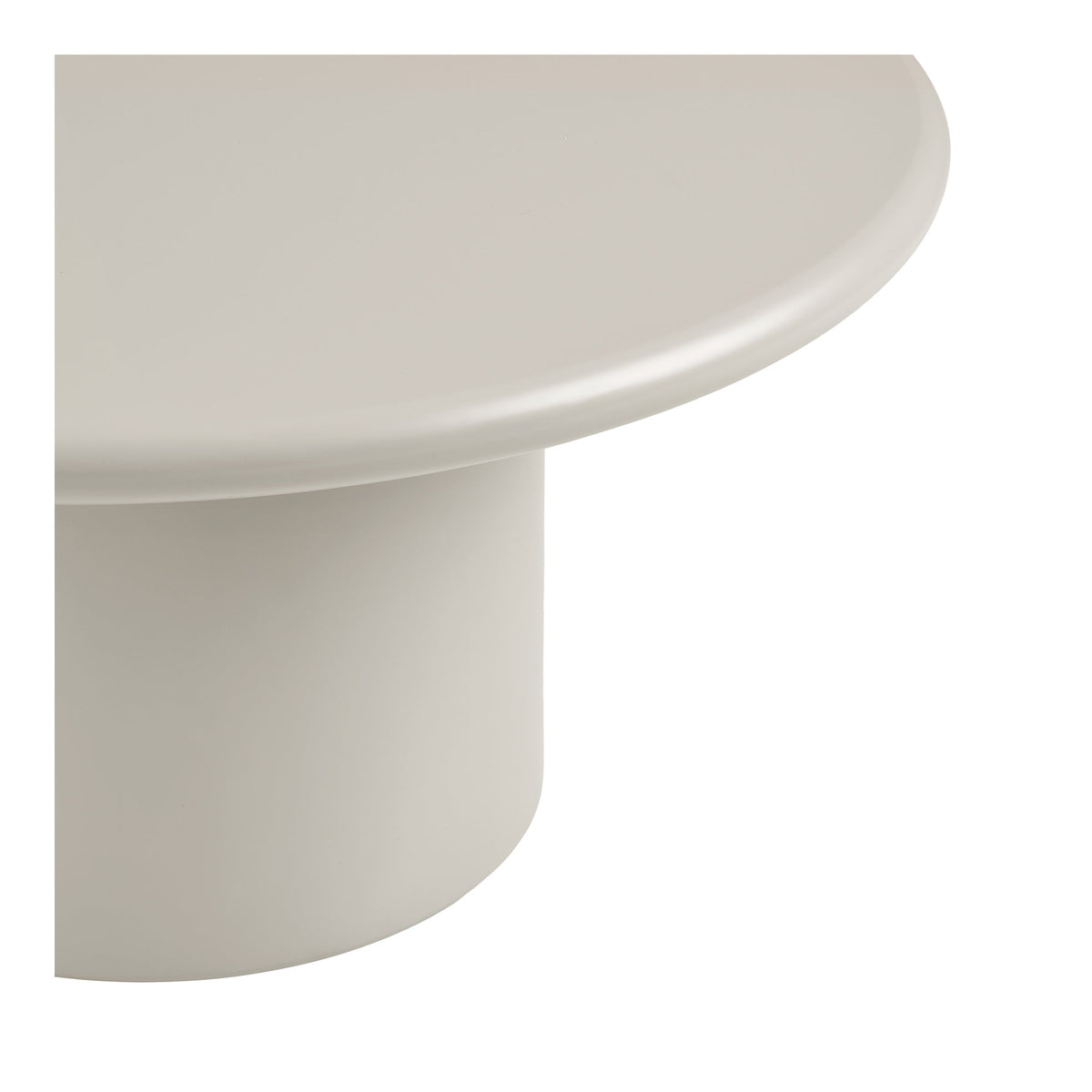 Bjarki Couchtisch rund – Sand, ø 80 × 40 cm – Ansicht 3