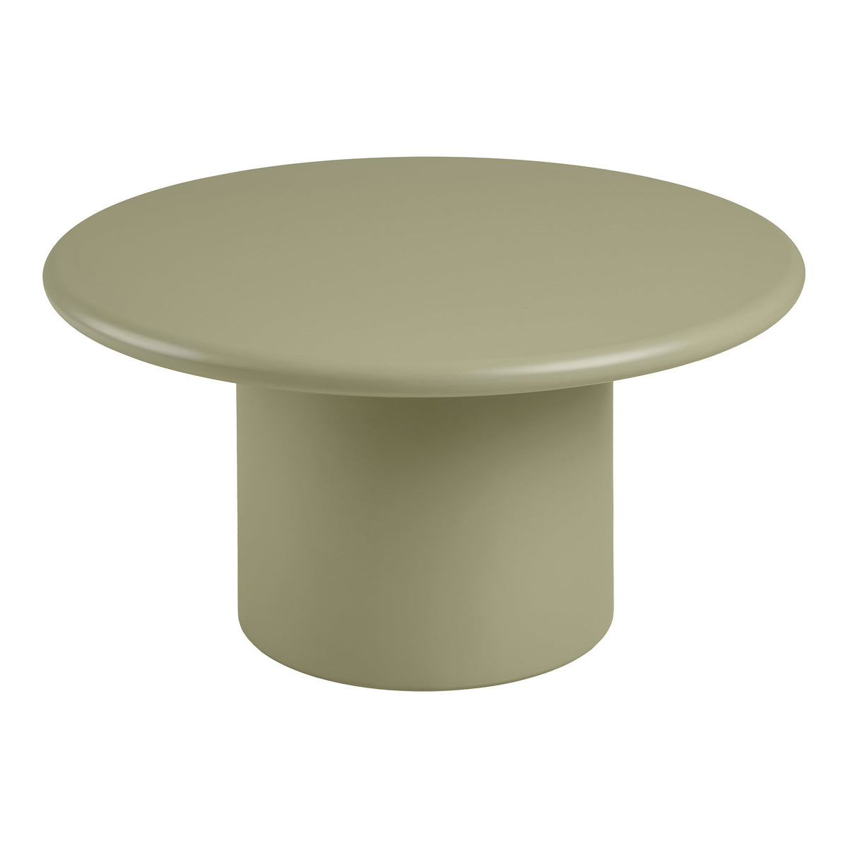 Bjarki Couchtisch rund – Grün, ø 80 × 40 cm von Luiva Living