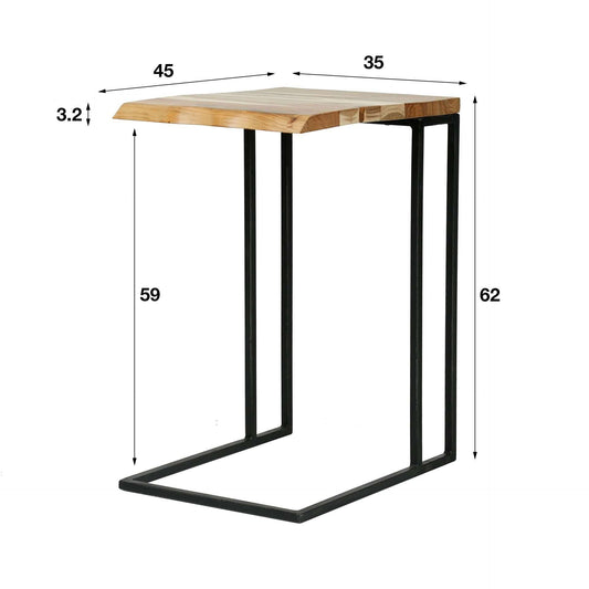 Laptop-Tisch edge / Massiv acacia naturel
