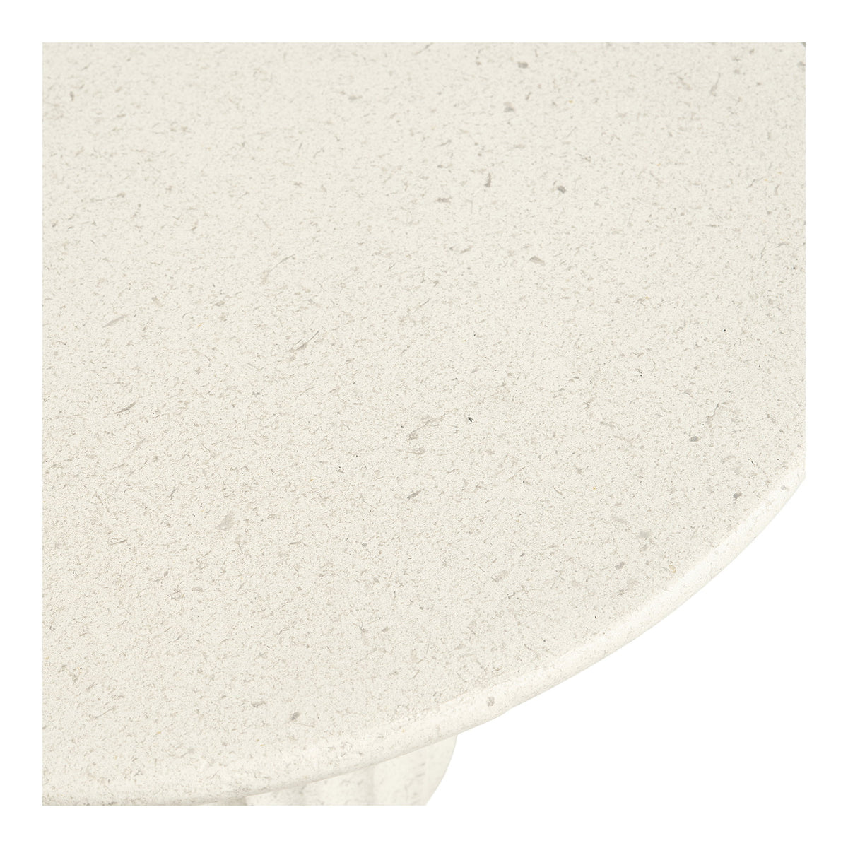 Bruno Beistelltisch rund – Fiberclay Weiß, ø 40 × 55 cm – Ansicht 4