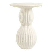 Bruno Beistelltisch rund – Fiberclay Weiß, ø 40 × 55 cm von Luiva Living