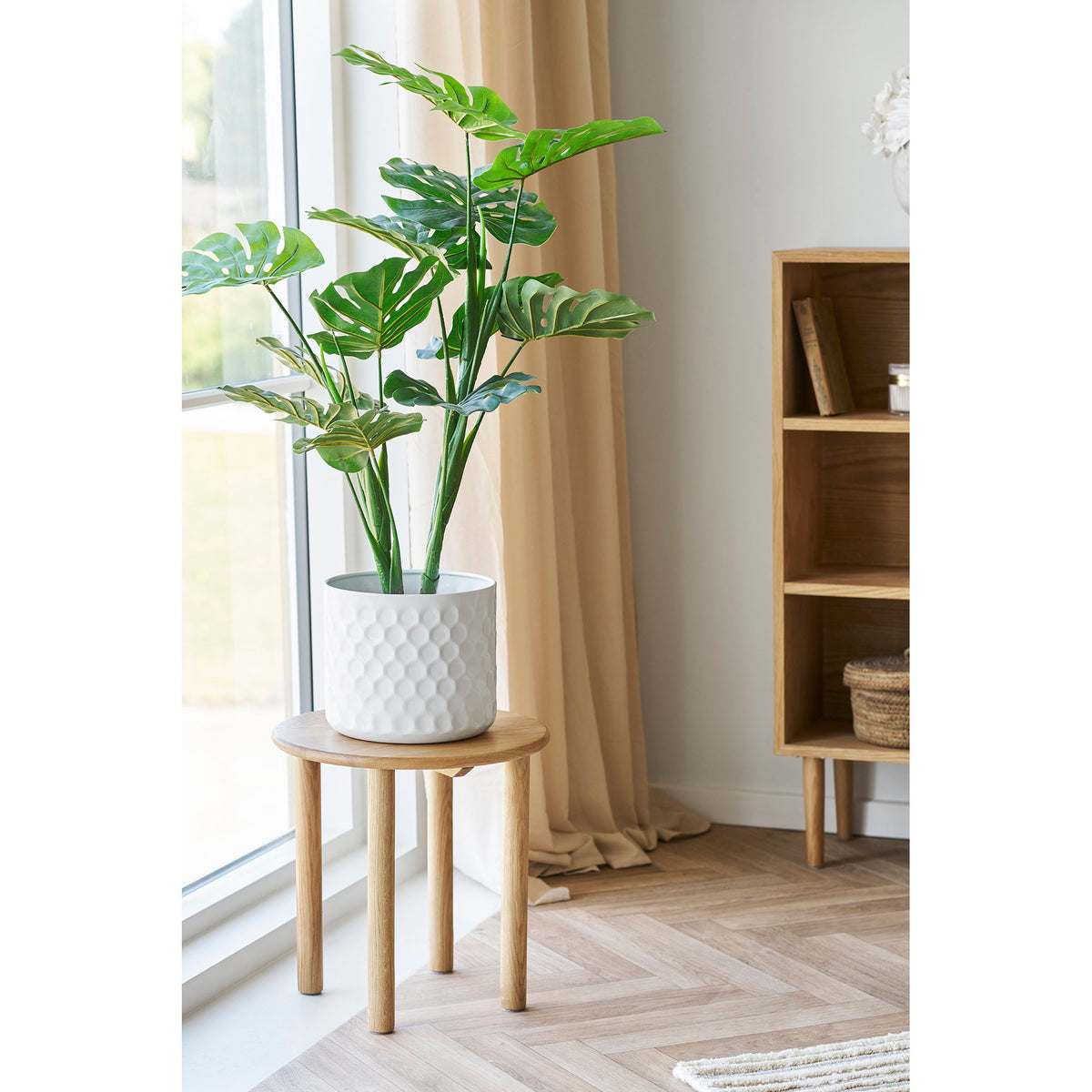 Carla Beistelltisch rund – Eiche Natur, ø 40 × 40 cm – Ansicht 4
