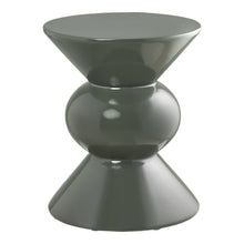 Gustav Beistelltisch rund – Fiberglas Grün, ø 34 × 41 cm von Luiva Living