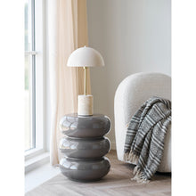 Gustav Beistelltisch rund – Fiberglas Braun, ø 35,5 × 44 cm – Ansicht 3