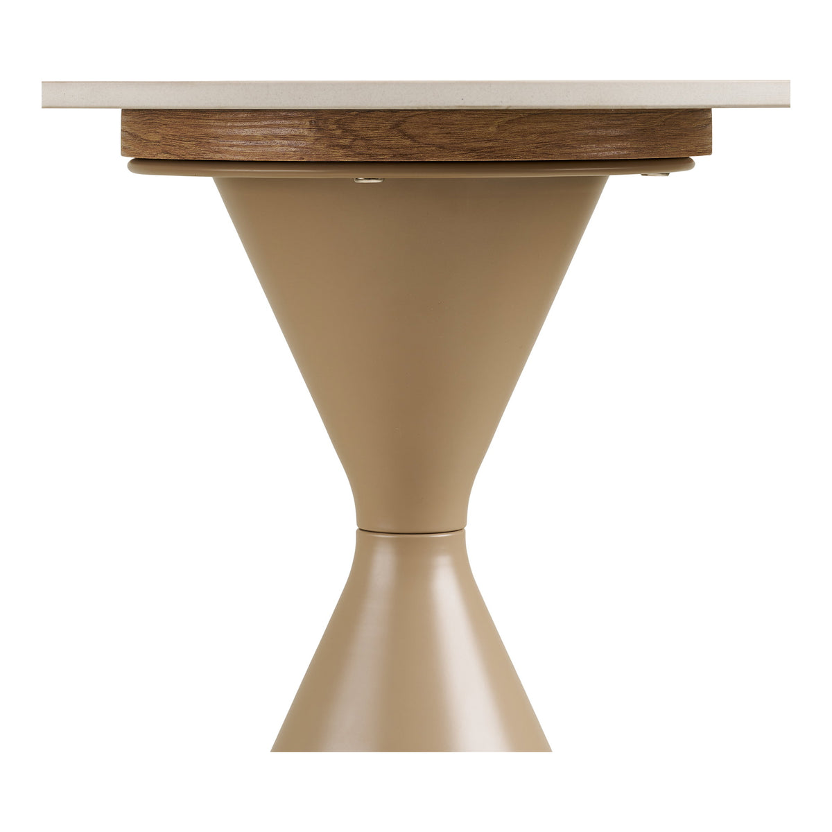 Vanja Beistelltisch rund – Keramik/Stahl Travertin/Sand, ø 50 × 56 cm – Ansicht 5