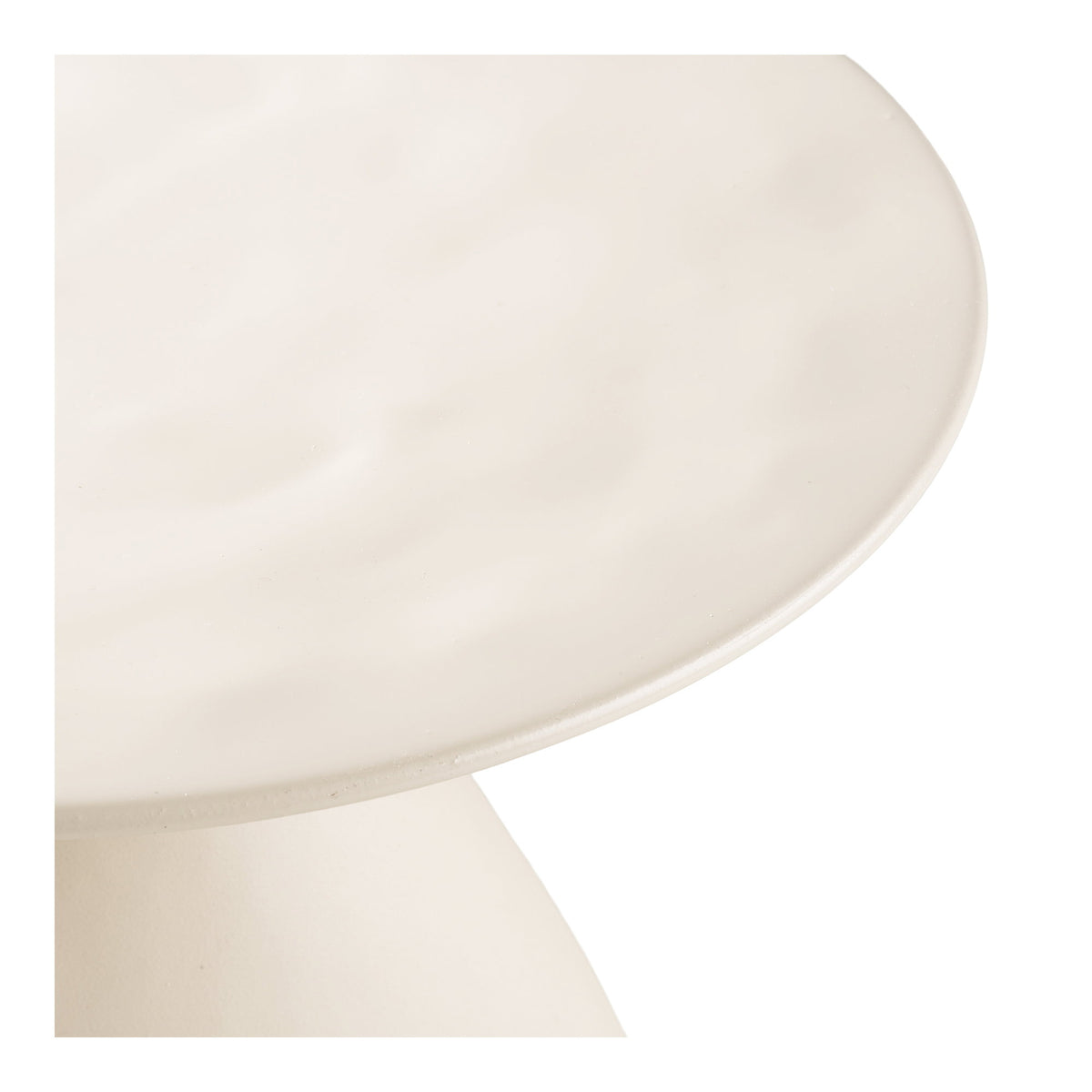 Oda Beistelltisch rund – Metall/Emaille Cremeweiß, ø 36 × 50 cm – Ansicht 3