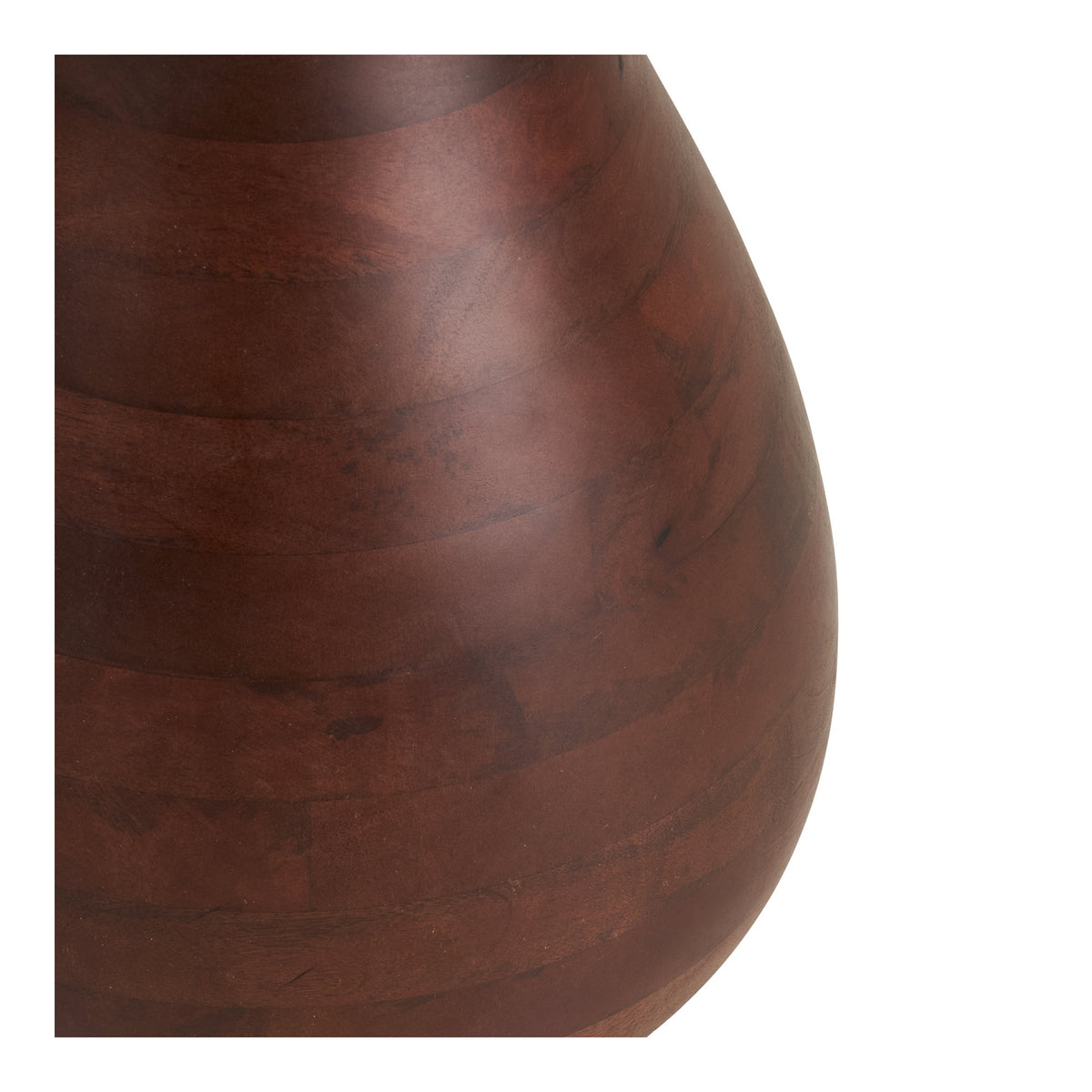 Aina Beistelltisch rund – Mangoholz/Marmor Dunkelbraun/Weiß, ø 40 × 41 cm – Ansicht 4