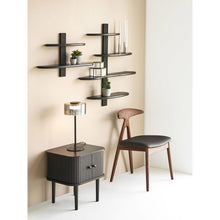 Arvid Beistelltisch mit 2 Türen – Schwarz, 45 × 40 × 50,5 cm – Ansicht 8