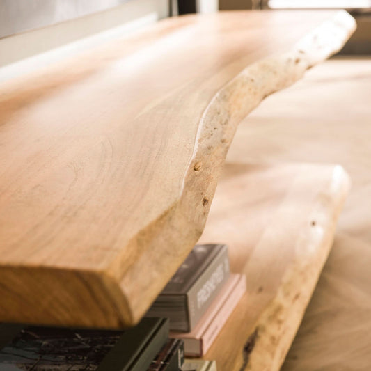 TV-möbel edge/Massiv acacia naturel