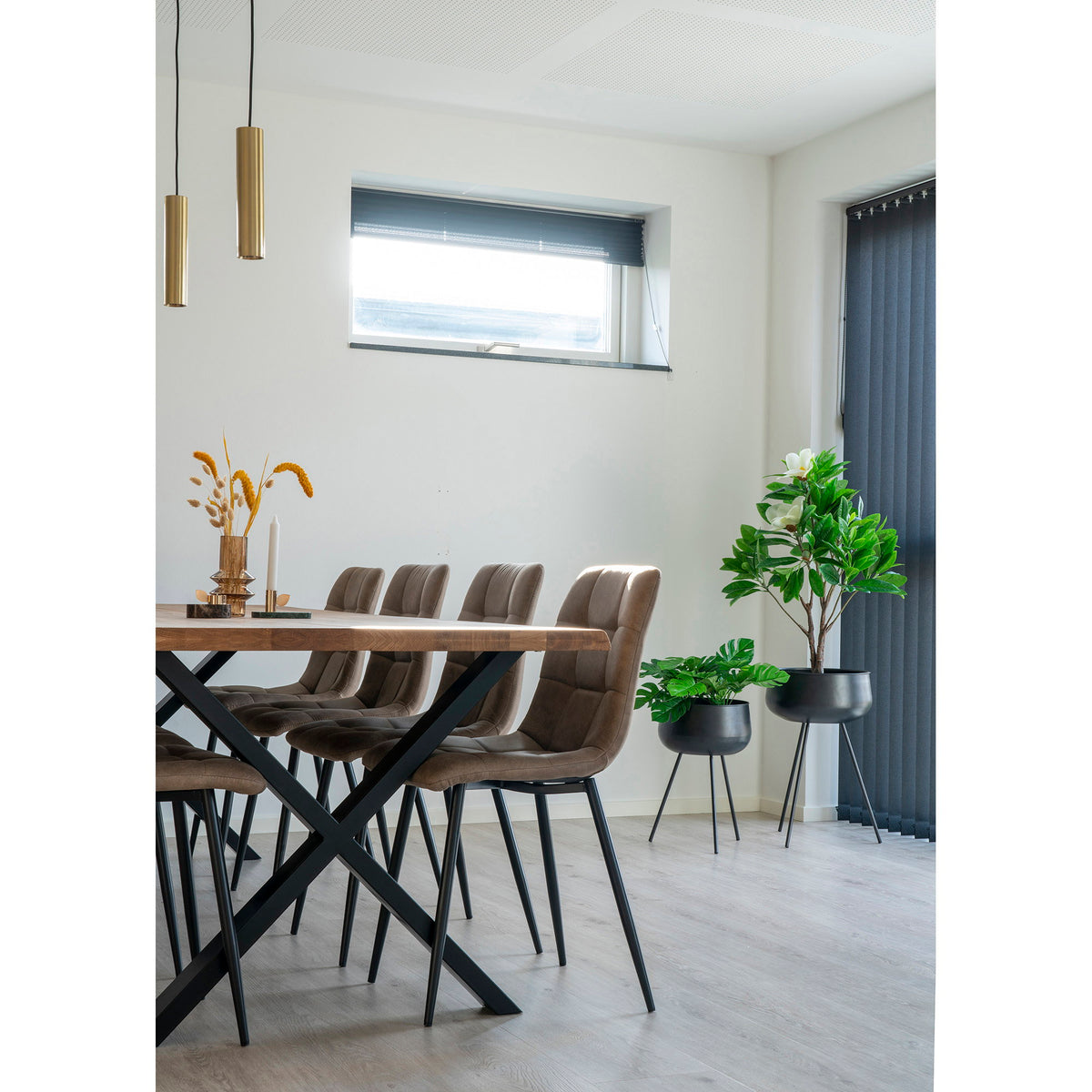 Tina Esstisch mit Wellenkante, erweiterbar – Eiche Natur, 300 × 100 cm – Ansicht 7