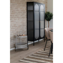 Yuna Barwagen mit 2 Ablagen – Stahl Grau, 40 × 42 × 61 cm – Ansicht 5