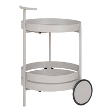 Yuna Barwagen mit 2 Ablagen – Stahl Grau, 40 × 42 × 61 cm von Luiva Living