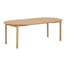 Sara Esstisch rund, ausziehbar – Eichenfurnier Natur, ø 120 cm, bis 220 cm von Luiva Living