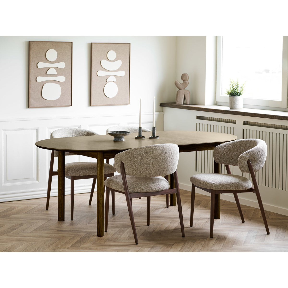 Sara Esstisch, ausziehbar – Furnier Eiche geräuchert, 200–300 × 100 cm – Ansicht 10