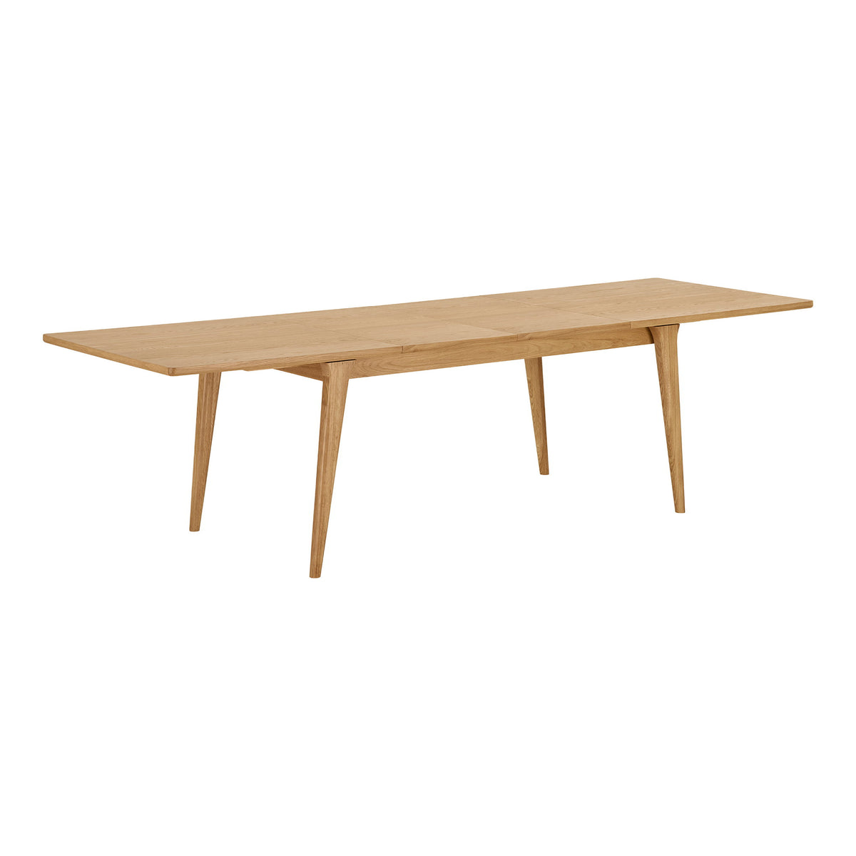 Ylvi Esstisch, ausziehbar – Eichenfurnier Natur, 240–340 × 100 cm von Luiva Living