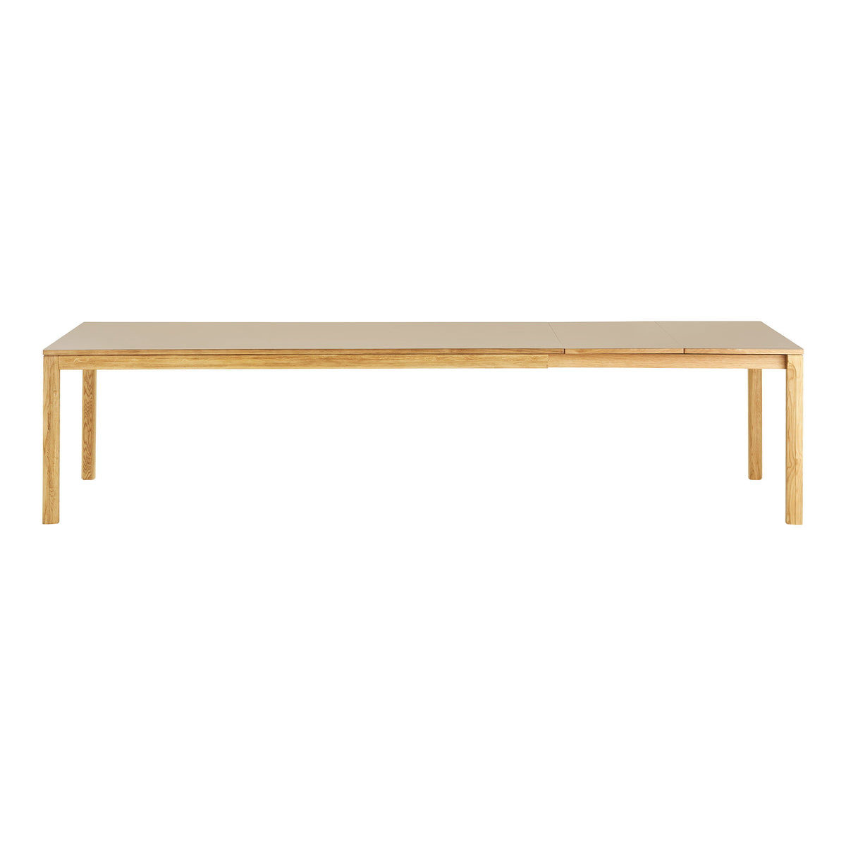 Celine Esstisch, ausziehbar – Eiche/HPL Natur/Dunkelsand, 220–320 × 100 cm – Ansicht 4
