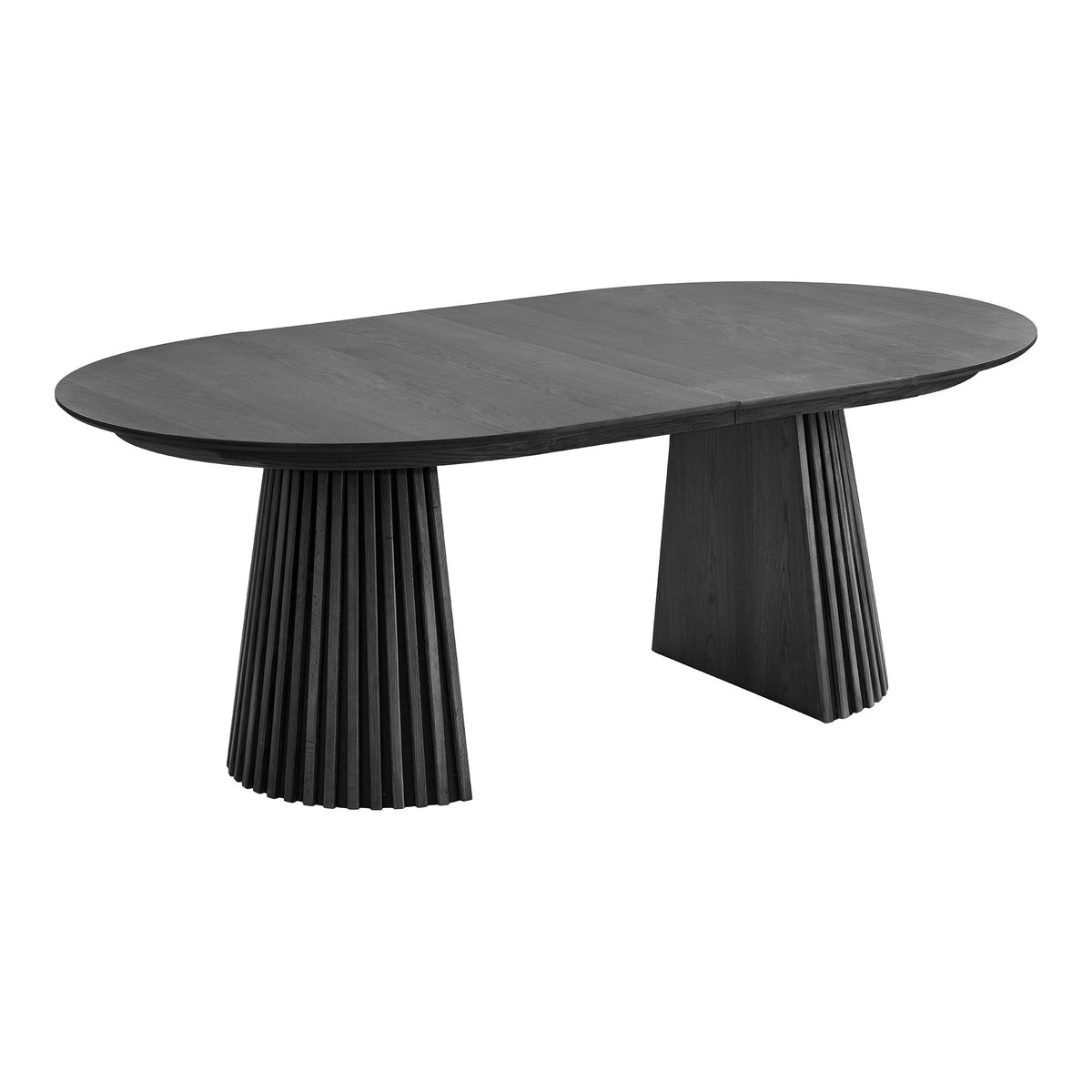 Isla Esstisch, ausziehbar – Eichenfurnier Schwarz, 200–300 × 120 cm – Ansicht 3