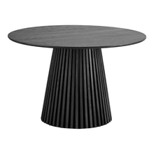Isla Esstisch rund – Eichenfurnier Schwarz, ø 120 cm von Luiva Living