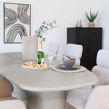 Valentin Esstisch – Zementoptik Beige, 240 × 96 cm – Ansicht 6