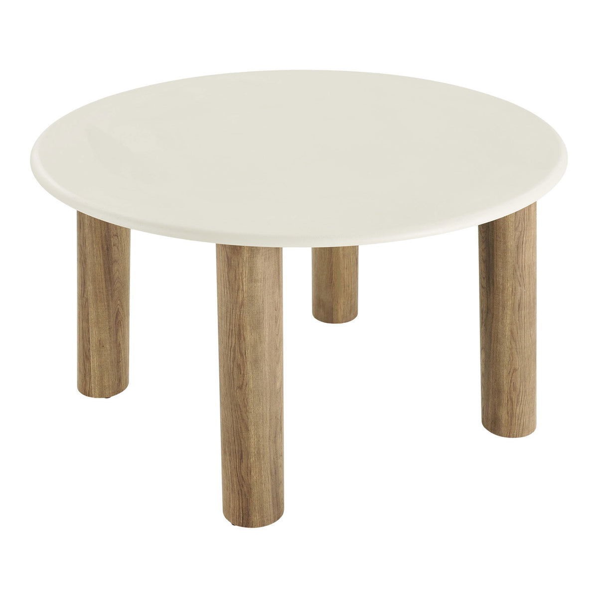 Tilde Esstisch rund – Zementoptik Sand/Braun, ø 120 cm – Ansicht 2