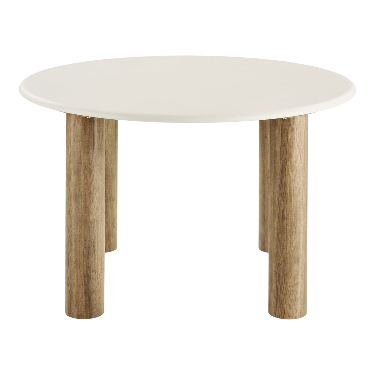 Tilde Esstisch rund – Zementoptik Sand/Braun, ø 120 cm – Ansicht 3
