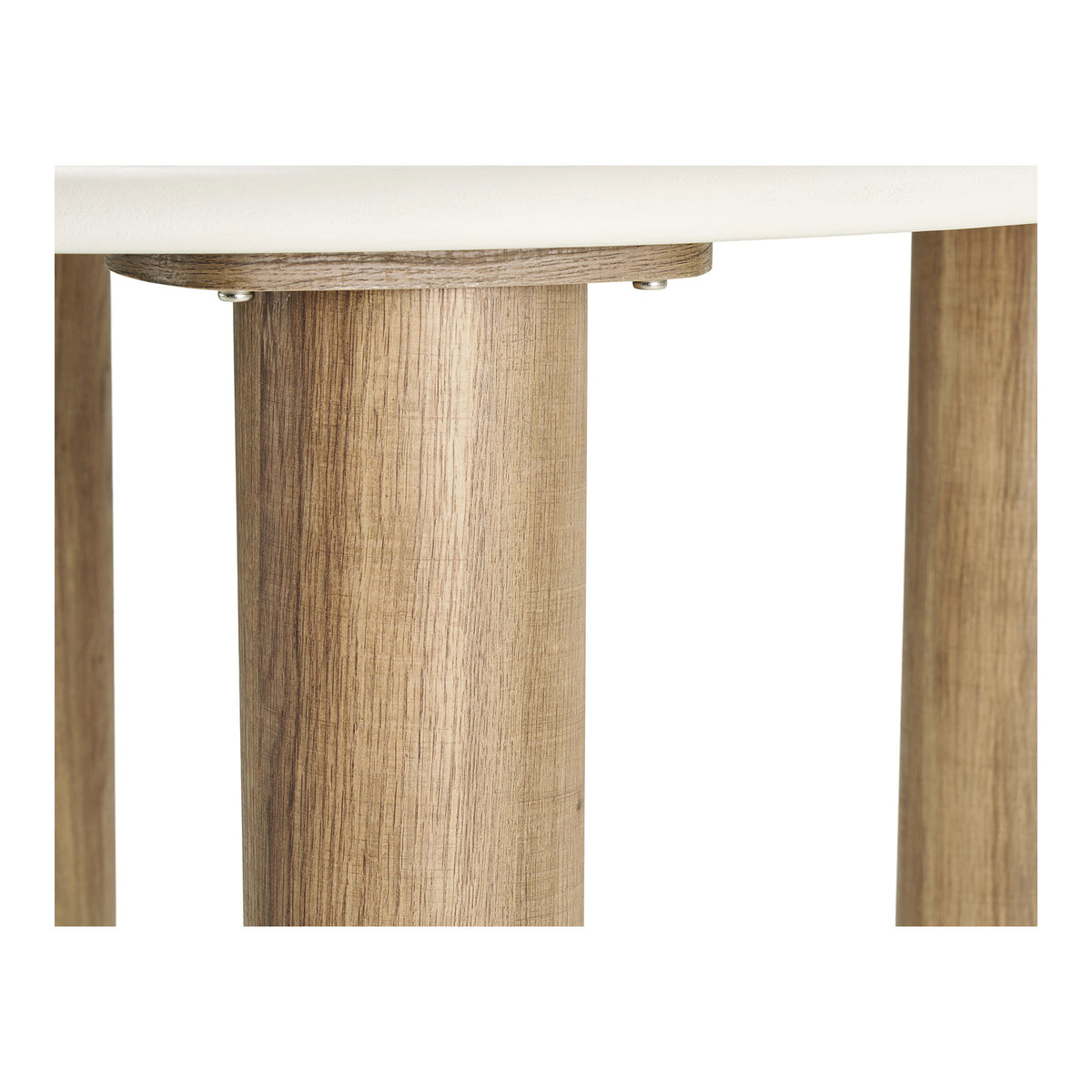 Tilde Esstisch rund – Zementoptik Sand/Braun, ø 120 cm – Ansicht 5