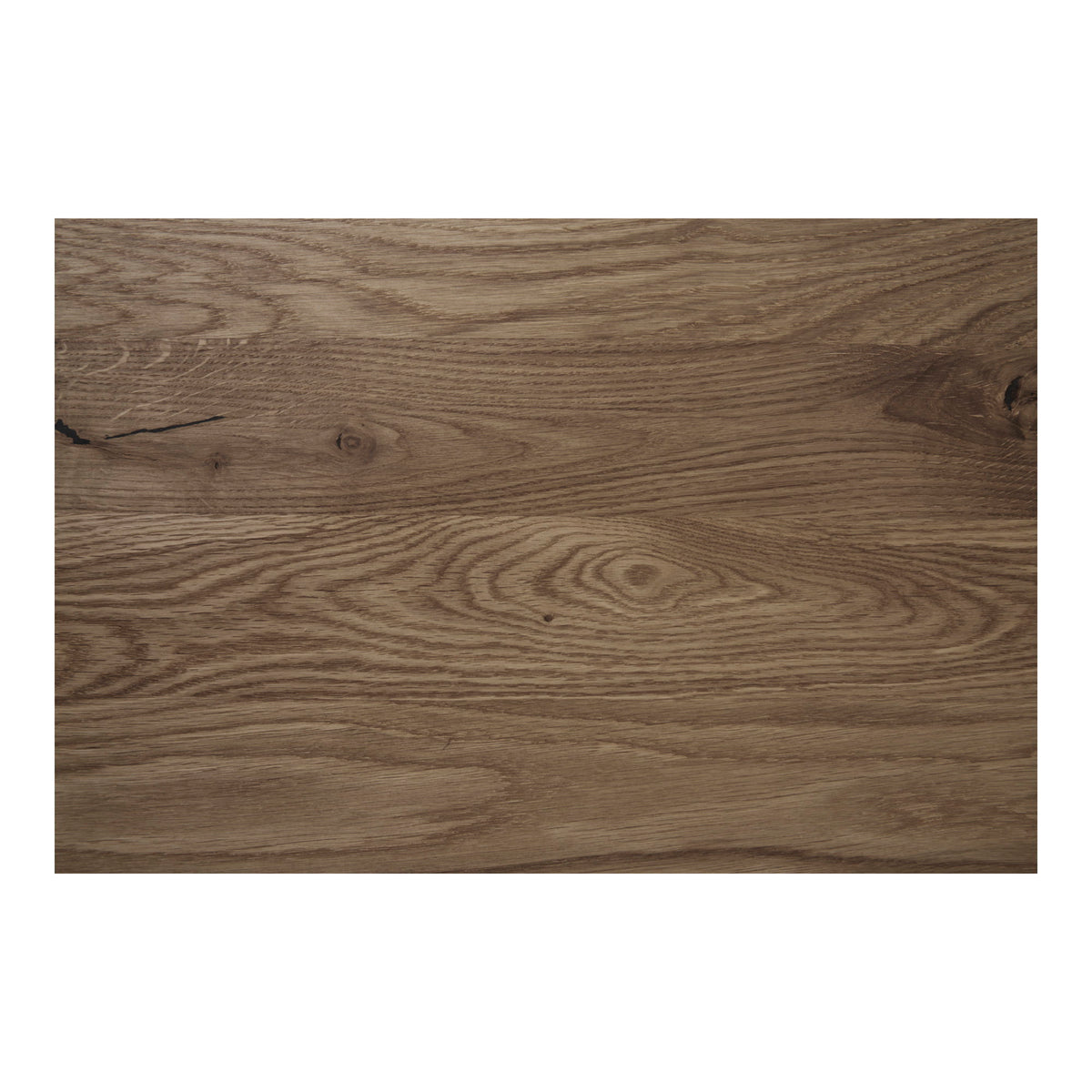Caius Bistrotisch – Eiche geräuchert, Gestell Schwarz, 70 × 70 × 75 cm – Ansicht 4