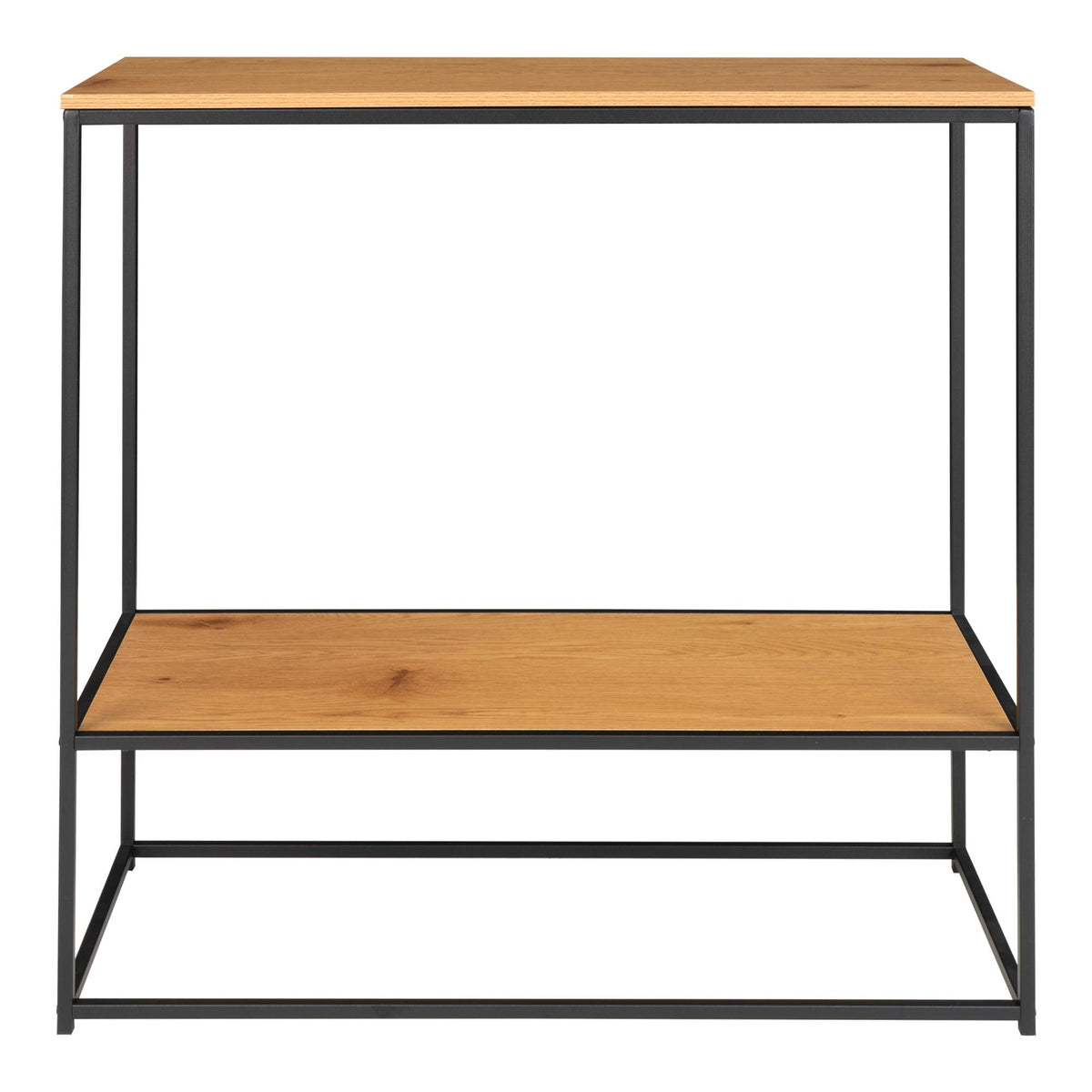 Sami Konsolentisch – Eichenoptik Natur, Gestell Schwarz, 80 × 36 × 80 cm – Ansicht 4