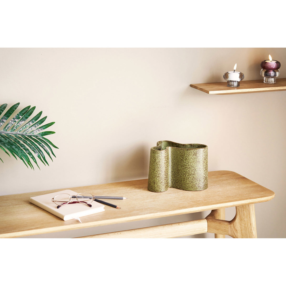 Wilma Konsolentisch – Eichenfurnier Natur, 35 × 100 × 81 cm – Ansicht 7