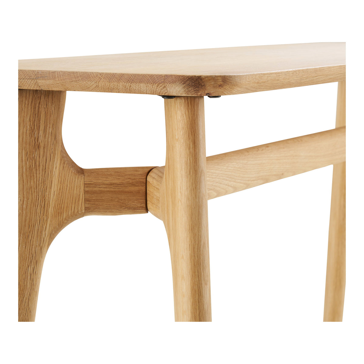 Wilma Konsolentisch – Eichenfurnier Natur, 35 × 100 × 81 cm – Ansicht 4