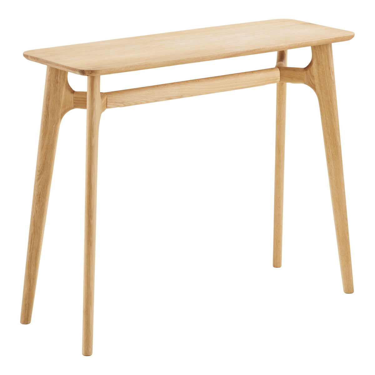 Wilma Konsolentisch – Eichenfurnier Natur, 35 × 100 × 81 cm von Luiva Living