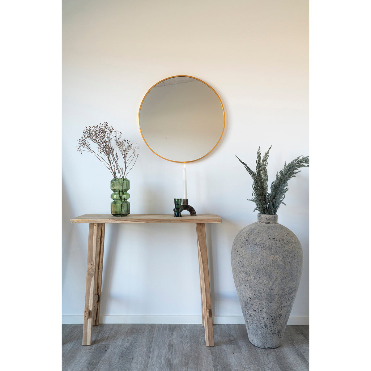 Jano Konsolentisch – Teak Natur, 90 × 30 × 80 cm – Ansicht 6