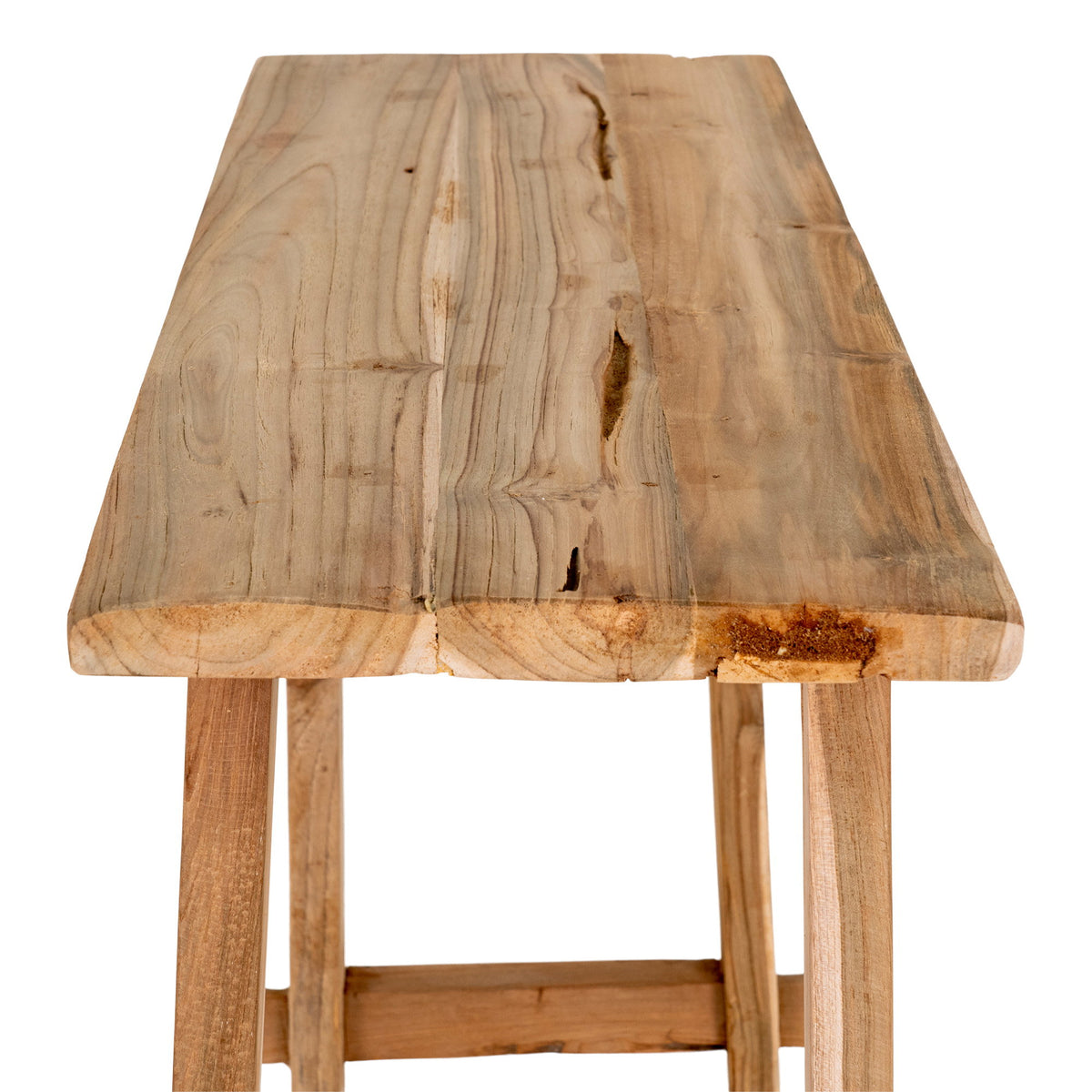 Jano Konsolentisch – Teak Natur, 90 × 30 × 80 cm – Ansicht 4