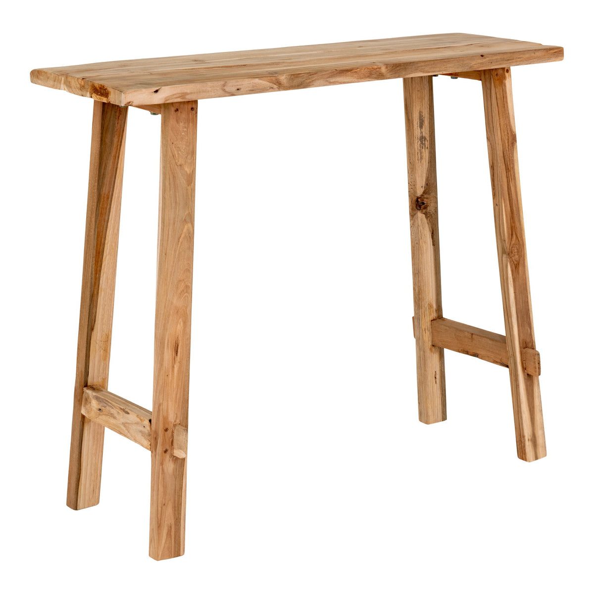 Jano Konsolentisch – Teak Natur, 90 × 30 × 80 cm von Luiva Living