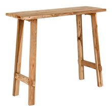 Jano Konsolentisch – Teak Natur, 90 × 30 × 80 cm von Luiva Living