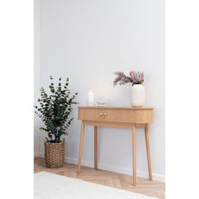 Arvid Konsolentisch mit 2 Türen – Natur, 100 × 30 × 80 cm – Ansicht 7