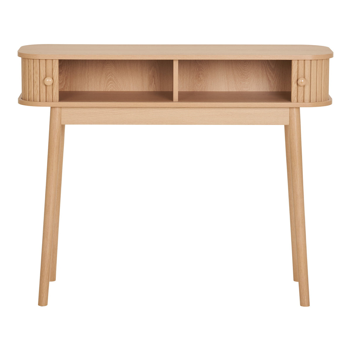 Arvid Konsolentisch mit 2 Türen – Natur, 100 × 30 × 80 cm – Ansicht 2