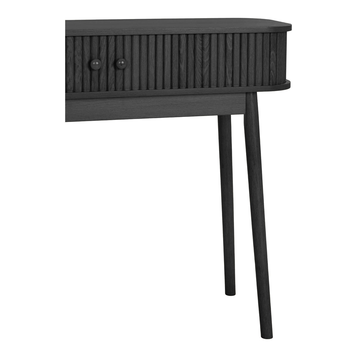 Arvid Konsolentisch mit 2 Türen – Schwarz, 100 × 30 × 80 cm – Ansicht 5