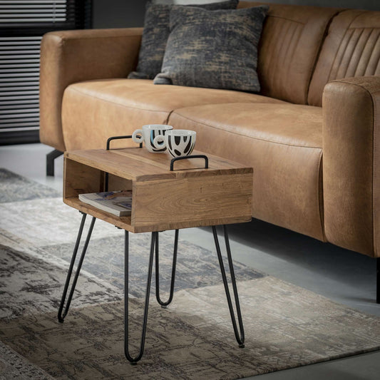 Nachttisch Quadro / Massiv acacia naturel