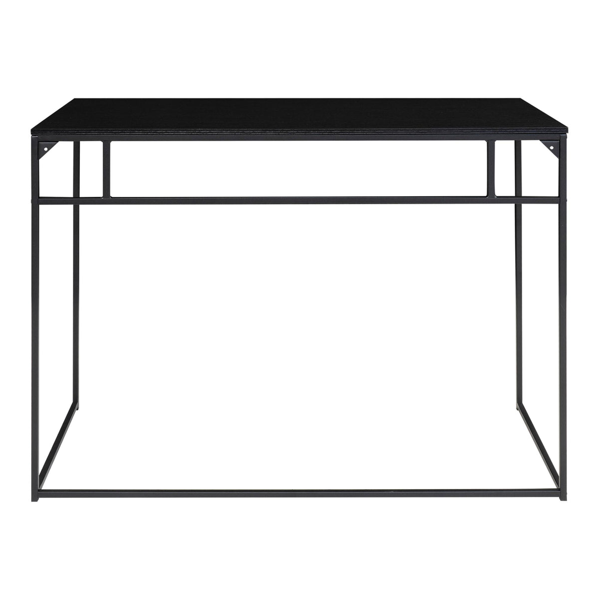 Sami Schreibtisch – Schwarz, Gestell Schwarz, 100 × 45 × 75 cm – Ansicht 5