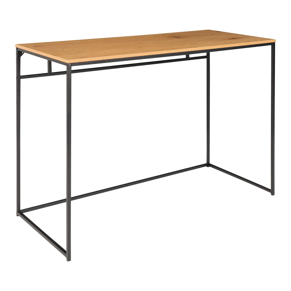 Sami Schreibtisch – Eichenoptik Natur, Gestell Schwarz, 100 × 45 × 75 cm – Ansicht 2