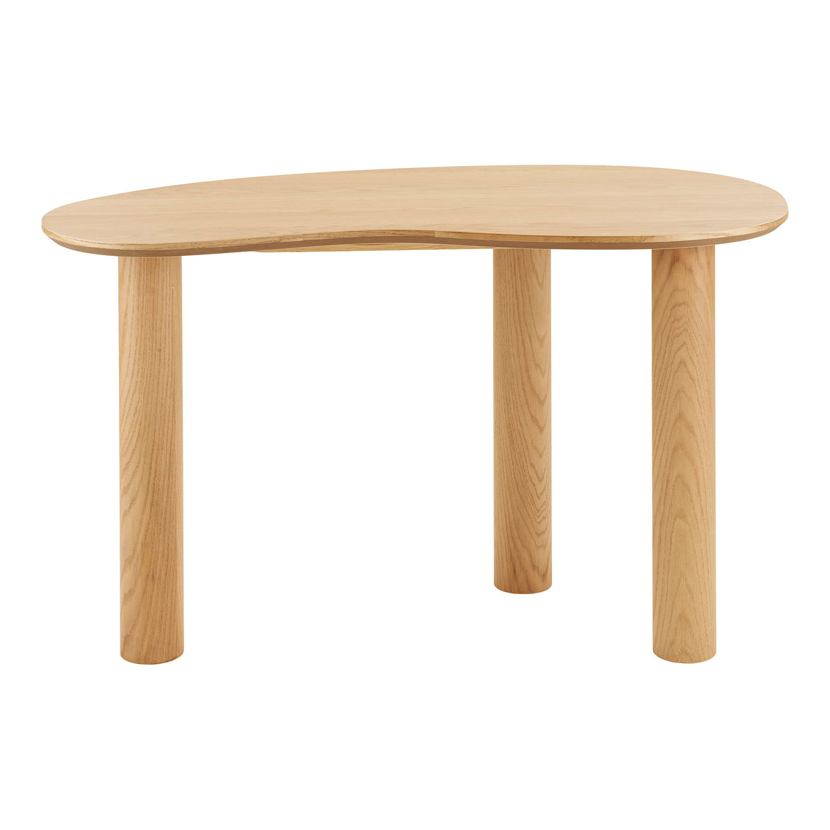 Lutz Schreibtisch in organischer Form – Eichenfurnier Natur, 60 × 120 × 75 cm – Ansicht 2