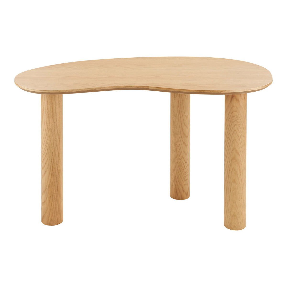 Lutz Schreibtisch in organischer Form – Eichenfurnier Natur, 60 × 120 × 75 cm – Ansicht 3
