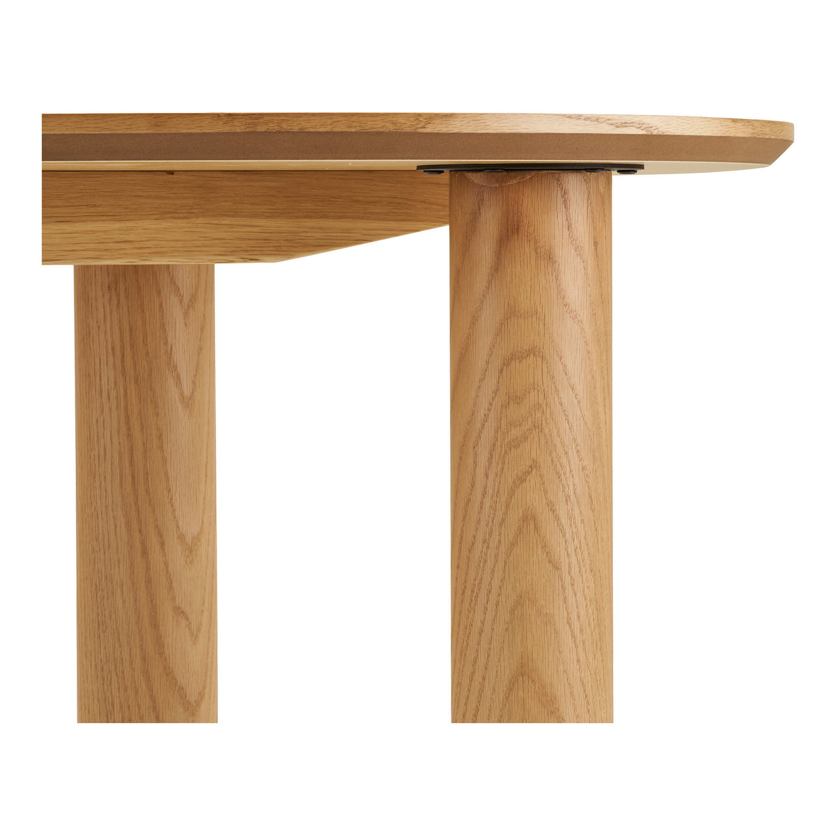 Lutz Schreibtisch in organischer Form – Eichenfurnier Natur, 60 × 120 × 75 cm – Ansicht 4