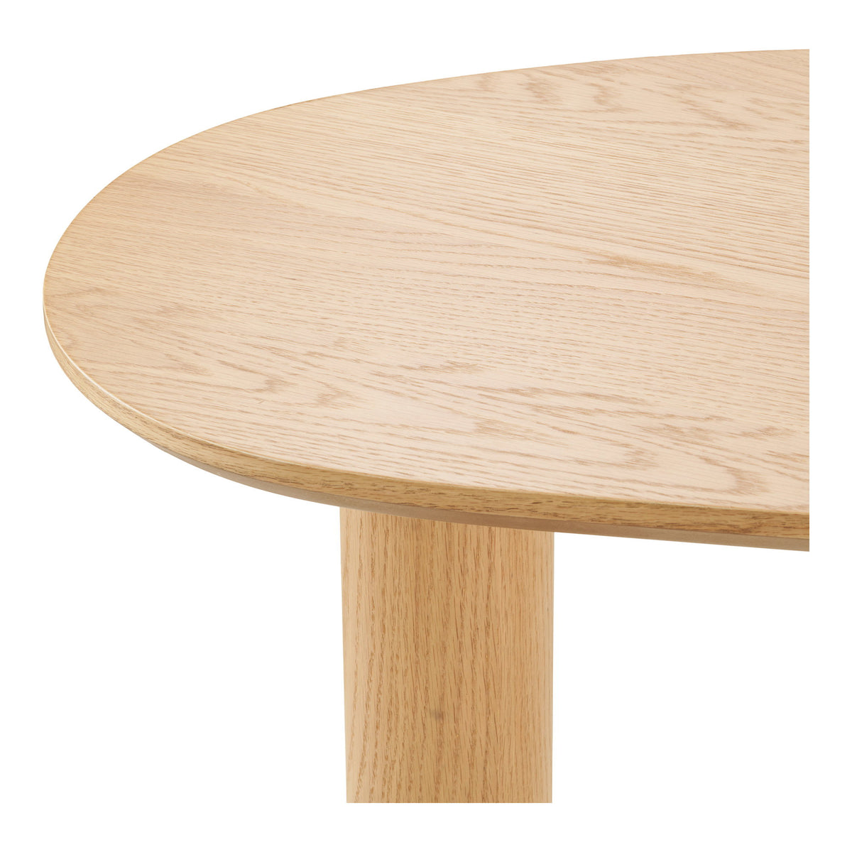Lutz Schreibtisch in organischer Form – Eichenfurnier Natur, 60 × 120 × 75 cm – Ansicht 5