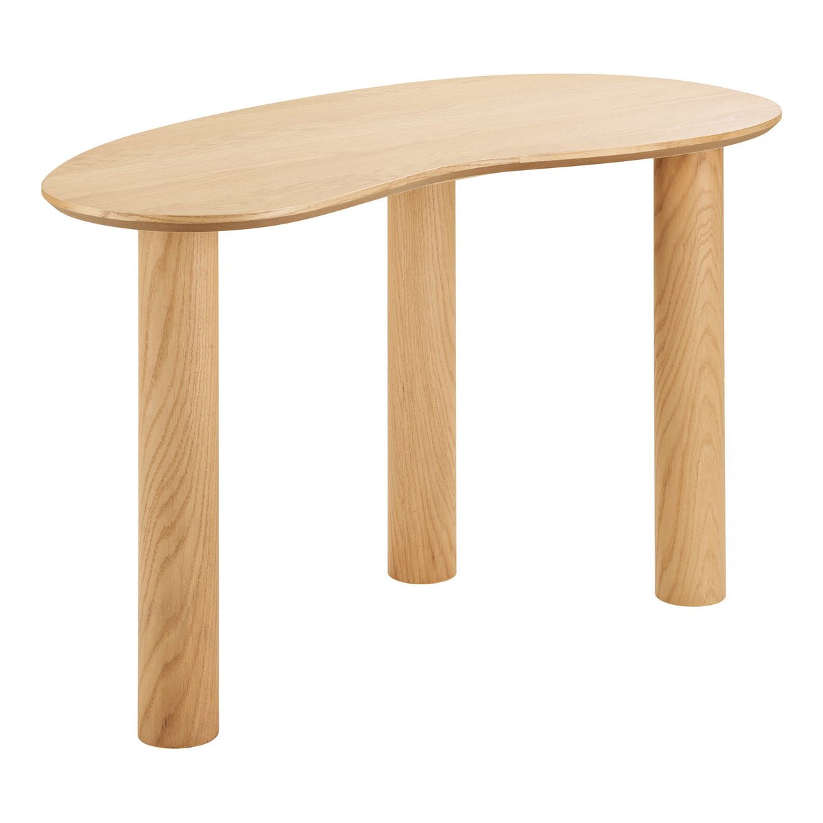 Lutz Schreibtisch in organischer Form – Eichenfurnier Natur, 60 × 120 × 75 cm von Luiva Living