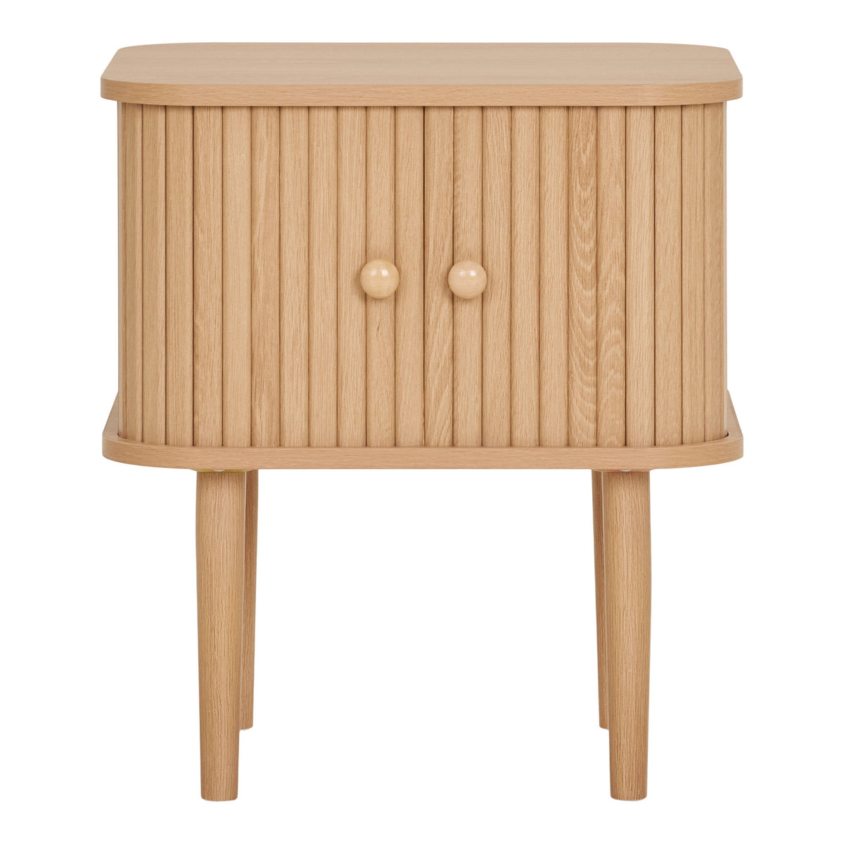 Arvid Beistelltisch mit 2 Türen – Natur, 45 × 40 × 50,5 cm von Luiva Living